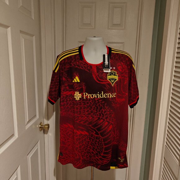 Seattle Sounders 2023/24 Away Jersey NWT Adidas Men's 2XL Bruce Lee Soccer Shirt - Picture 2 of 16